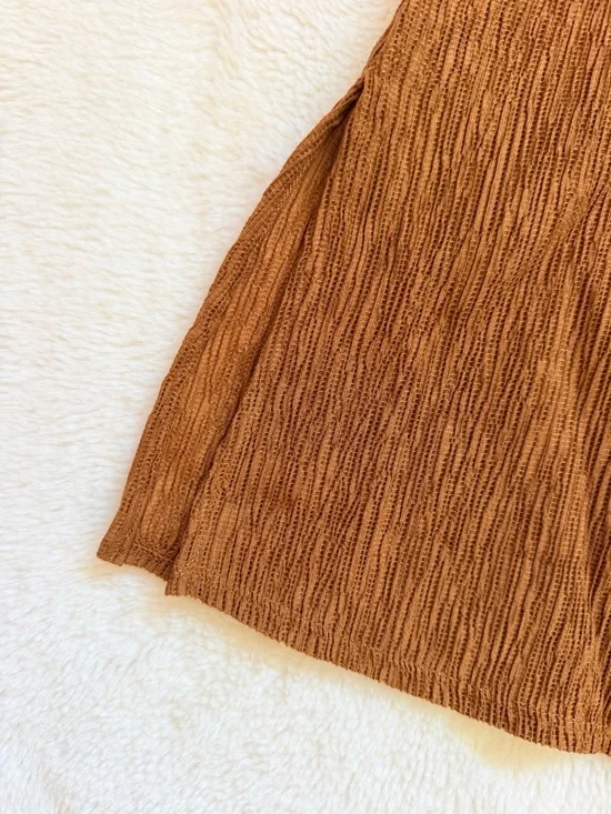 Eileen Fisher V-Neck Dolman Sleeve Tunic - Bronze - Medium - Tencel - Picture 5 of 11